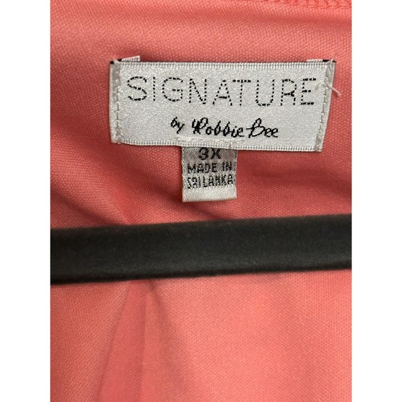 NWT Signature By Robbie Bee Ladies Short Sleeve Midi Scoop Neck Dress SZ 3X - Picture 9 of 9